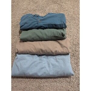 Lot Of 4 Men's Size Large Redhead Pocket Tees T-Shirt Blue Green Tan *1 Has Flaw